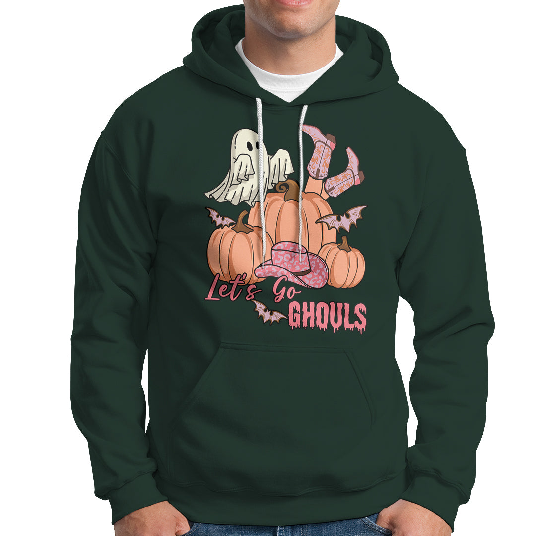 Halloween Hoodie Let's Go Ghouls Halloween Costume Retro Rodeo Halloween Cowgirl T-Shirt for Halloween lovers, Spooky Season - Wonder Print Shop