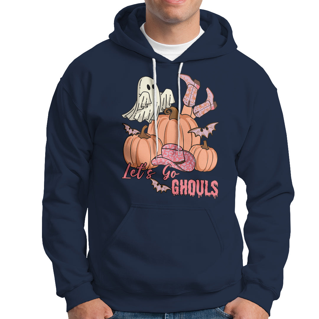 Halloween Hoodie Let's Go Ghouls Halloween Costume Retro Rodeo Halloween Cowgirl T-Shirt for Halloween lovers, Spooky Season - Wonder Print Shop