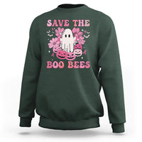 Halloween Sweatshirt Breast Cancer Awareness Save Your Boo Bees Spooky Boos Ghost Halloween T-Shirt for Halloween lovers, Spooky Season - Wonder Print Shop