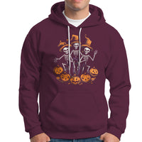 Halloween Hoodie Dancing Skeletons Dance Challenge Scary Pumpkin Spooky Halloween T-Shirt for Halloween lovers, Spooky Season - Wonder Print Shop