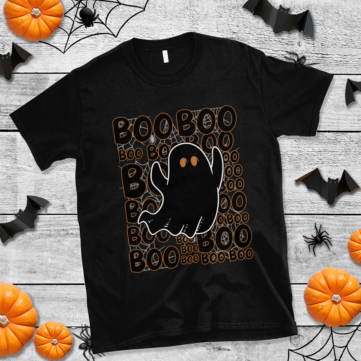 Halloween T Shirt Spooky Boo Boo Ghost Scary Night Halloween Costume Men Women Kid T-Shirt for Halloween lovers, Spooky Season Shirt, Ghosts - Wonder Print Shop