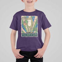 Vintage Frog Drinking Coffee Sarcastic Meme T Shirt For Kid Wish I Lacked Critical Thinking Skills You All Seem So Happy