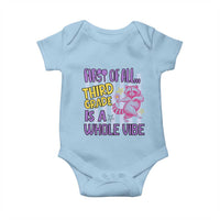 Cute Raccoon 3rd Grade Student Teacher Preppy Style Baby Onesie First of All Third Grade Is A Whole Vibe Back To School