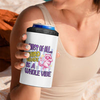 Cute Raccoon 3rd Grade Student Teacher Preppy Style 4 in 1 Can Cooler Tumbler First of All Third Grade Is A Whole Vibe Back To School
