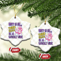 Cute Raccoon 3rd Grade Student Teacher Preppy Style Ceramic Ornament First of All Third Grade Is A Whole Vibe Back To School