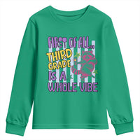 Cute Raccoon 3rd Grade Student Teacher Preppy Style Youth Sweatshirt First of All Third Grade Is A Whole Vibe Back To School