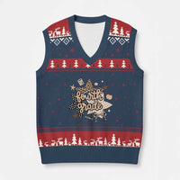 Fourth Grade Leopard Checkered Star Coquette V-Neck Knit Sweater Vest Cute 4th Grade Girl Back to School Gift