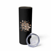 Fourth Grade Leopard Checkered Star Coquette Skinny Tumbler Cute 4th Grade Girl Back to School Gift