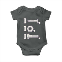 Funny Handyman Mechanic Adult Humor Baby Onesie I Screw I Nut I Bolt Rebus Hardware Innuendo Offensive Joke
