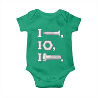 Funny Handyman Mechanic Adult Humor Baby Onesie I Screw I Nut I Bolt Rebus Hardware Innuendo Offensive Joke