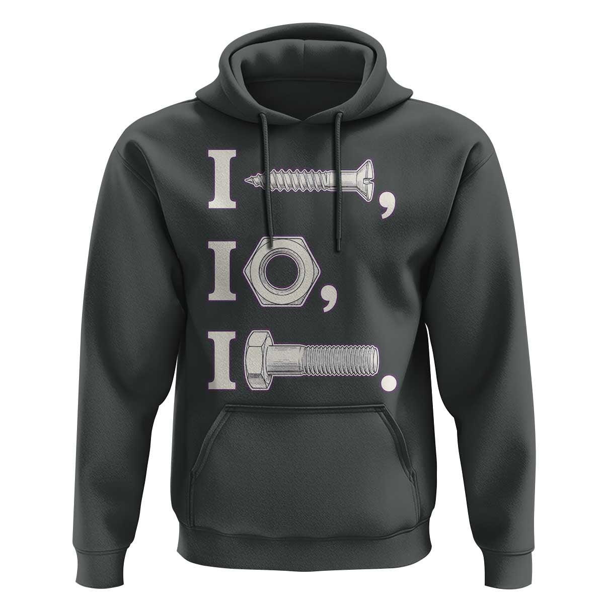 Funny Handyman Mechanic Adult Humor Hoodie I Screw I Nut I Bolt Rebus Hardware Innuendo Offensive Joke