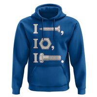 Funny Handyman Mechanic Adult Humor Hoodie I Screw I Nut I Bolt Rebus Hardware Innuendo Offensive Joke