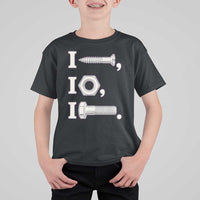 Funny Handyman Mechanic Adult Humor T Shirt For Kid I Screw I Nut I Bolt Rebus Hardware Innuendo Offensive Joke