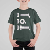 Funny Handyman Mechanic Adult Humor T Shirt For Kid I Screw I Nut I Bolt Rebus Hardware Innuendo Offensive Joke