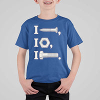 Funny Handyman Mechanic Adult Humor T Shirt For Kid I Screw I Nut I Bolt Rebus Hardware Innuendo Offensive Joke
