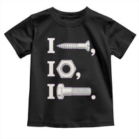 Funny Handyman Mechanic Adult Humor Toddler T Shirt I Screw I Nut I Bolt Rebus Hardware Innuendo Offensive Joke