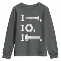 Funny Handyman Mechanic Adult Humor Youth Sweatshirt I Screw I Nut I Bolt Rebus Hardware Innuendo Offensive Joke