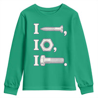 Funny Handyman Mechanic Adult Humor Youth Sweatshirt I Screw I Nut I Bolt Rebus Hardware Innuendo Offensive Joke