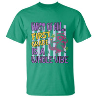 Cute Raccoon 1st Grade Student Teacher Preppy Style T Shirt First of All First Grade Is A Whole Vibe Back To School