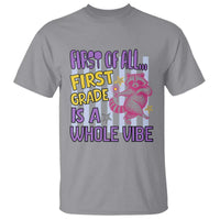 Cute Raccoon 1st Grade Student Teacher Preppy Style T Shirt First of All First Grade Is A Whole Vibe Back To School
