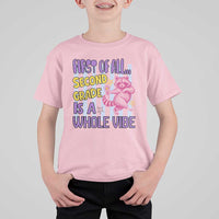 Cute Raccoon 2nd Grade Student Teacher Preppy Style T Shirt For Kid First of All Second Grade Is A Whole Vibe Back To School