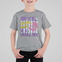 Cute Raccoon 2nd Grade Student Teacher Preppy Style T Shirt For Kid First of All Second Grade Is A Whole Vibe Back To School