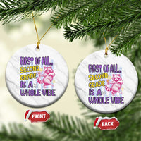 Cute Raccoon 2nd Grade Student Teacher Preppy Style Ceramic Ornament First of All Second Grade Is A Whole Vibe Back To School