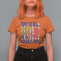Cute Raccoon 2nd Grade Student Teacher Preppy Style T Shirt For Women First of All Second Grade Is A Whole Vibe Back To School