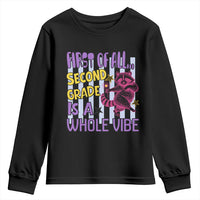 Cute Raccoon 2nd Grade Student Teacher Preppy Style Youth Sweatshirt First of All Second Grade Is A Whole Vibe Back To School