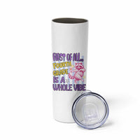 Cute Raccoon 4th Grade Student Teacher Preppy Style Skinny Tumbler First of All Fourth Grade Is A Whole Vibe Back To School