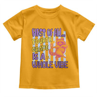 Cute Raccoon 4th Grade Student Teacher Preppy Style Toddler T Shirt First of All Fourth Grade Is A Whole Vibe Back To School