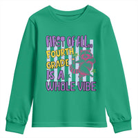 Cute Raccoon 4th Grade Student Teacher Preppy Style Youth Sweatshirt First of All Fourth Grade Is A Whole Vibe Back To School