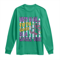Cute Raccoon 5th Grade Student Teacher Preppy Style Long Sleeve Shirt First of All Fifth Grade Is A Whole Vibe Back To School