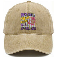 Cute Raccoon 5th Grade Student Teacher Preppy Style Washed Cotton Baseball Cap First of All Fifth Grade Is A Whole Vibe Back To School