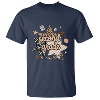 Second Grade Leopard Checkered Star Coquette T Shirt Cute 2nd Grade Girl Back to School Gift