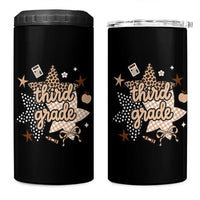 Third Grade Leopard Checkered Star Coquette 4 in 1 Can Cooler Tumbler Cute 3rd Grade Girl Back to School Gift