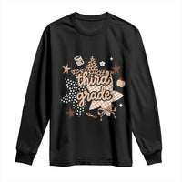 Third Grade Leopard Checkered Star Coquette Long Sleeve Shirt Cute 3rd Grade Girl Back to School Gift