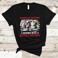 Native American T Shirt American History Native History US Flag - Wonder Print Shop