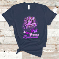 Overdose Awareness T Shirt Sunflower Purple Overdose Prevention - Wonder Print Shop