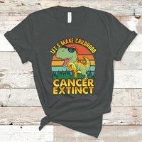 Childhood Cancer Awareness T Shirt Make Extinct Dinosaur Pediatric Cancer - Wonder Print Shop