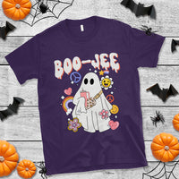 Ghost Halloween Costume T Shirt Spooky Season Hippie Boujee Boo-Jee - Wonder Print Shop