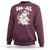 Ghost Halloween Costume Sweatshirt Spooky Season Hippie Boujee Boo-Jee - Wonder Print Shop