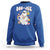 Ghost Halloween Costume Sweatshirt Spooky Season Hippie Boujee Boo-Jee - Wonder Print Shop