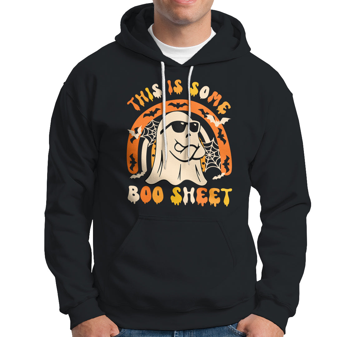 Ghost Halloween Costume Hoodie Funny This is Some Boo Sheet - Wonder Print Shop