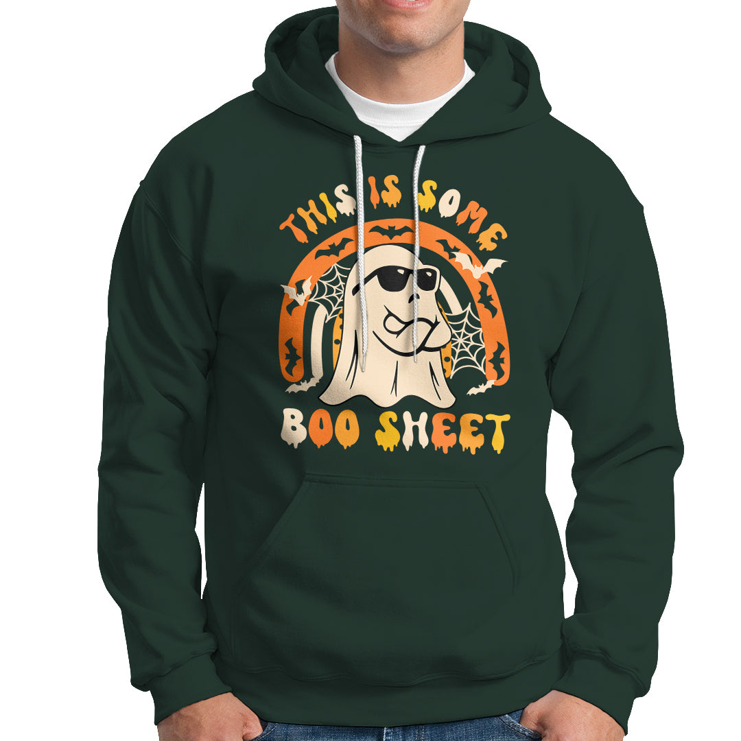 Ghost Halloween Costume Hoodie Funny This is Some Boo Sheet - Wonder Print Shop