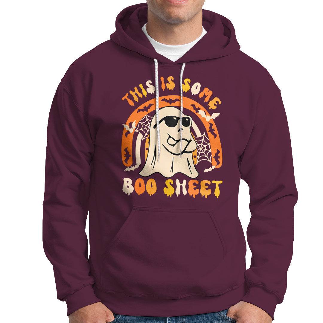 Ghost Halloween Costume Hoodie Funny This is Some Boo Sheet - Wonder Print Shop