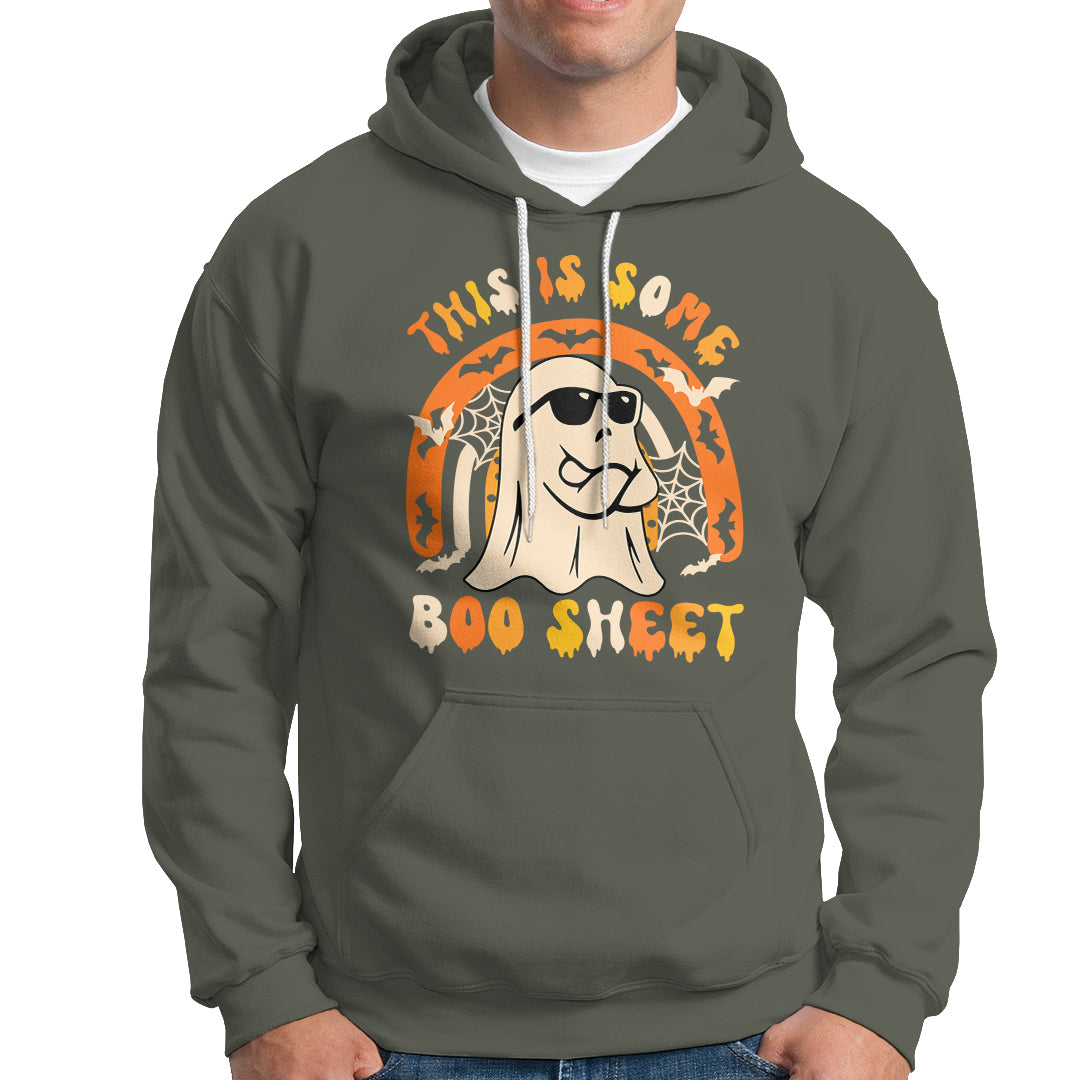 Ghost Halloween Costume Hoodie Funny This is Some Boo Sheet - Wonder Print Shop