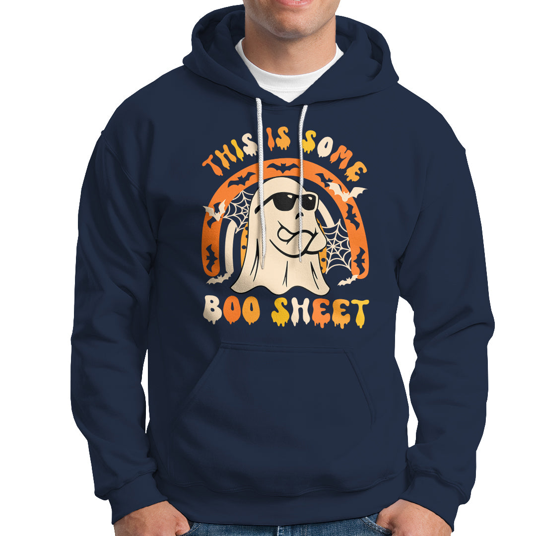 Ghost Halloween Costume Hoodie Funny This is Some Boo Sheet - Wonder Print Shop