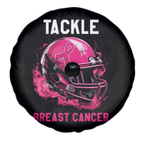 Tackle Breast Cancer Spare Tire Cover Pink Ribbon Football Lover