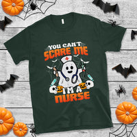 Halloween Nurse T Shirt You Can't Scare Me I'm A Nurse RN Boo Sheet Ghost - Wonder Print Shop